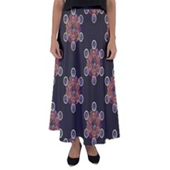 Metatron Cube Flared Maxi Skirt by gloriasanchez