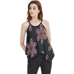 Metatron Cube Flowy Camisole Tank Top by gloriasanchez