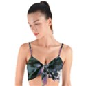 Abstract Wannabe Woven Tie Front Bralet View1