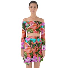 Exotisme Off Shoulder Top With Skirt Set by SoLoJu