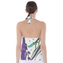 Multicolored Abstract Print Babydoll Tankini Top View2