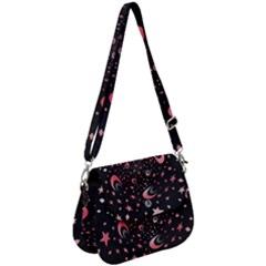 Pattern Lune Étoile Profondeur Saddle Handbag by alllovelyideas