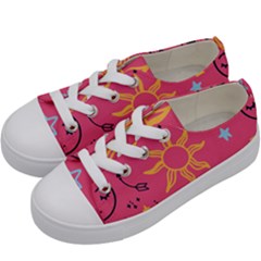 Pattern Mystic Color Kids  Low Top Canvas Sneakers by alllovelyideas