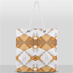 Abstract African Pattern Full Print Rope Handle Tote (large) by gloriasanchez