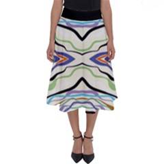 Bohemian Colorful Pattern B Perfect Length Midi Skirt by gloriasanchez