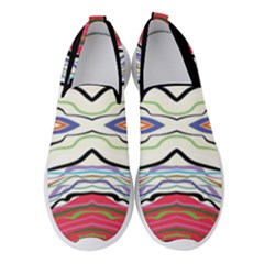 Bohemian Colorful Pattern B Women s Slip On Sneakers by gloriasanchez