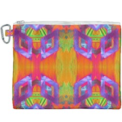 Glitch Futuristic Punk  Canvas Cosmetic Bag (xxxl) by gloriasanchez
