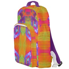 Glitch Futuristic Punk  Double Compartment Backpack by gloriasanchez
