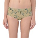Folk floral art pattern. Flowers abstract surface design. Seamless pattern Mid-Waist Bikini Bottoms View1
