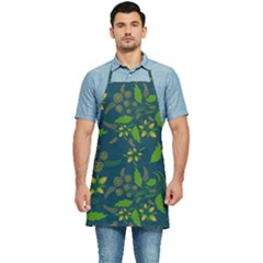 Folk Floral Art Pattern  Flowers Abstract Surface Design  Seamless Pattern Kitchen Apron by Eskimos