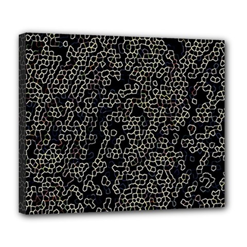 Neon Geometric Pattern Design Deluxe Canvas 24  X 20  (stretched) by dflcprintsclothing