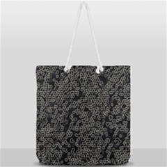 Neon Geometric Pattern Design Full Print Rope Handle Tote (large) by dflcprintsclothing