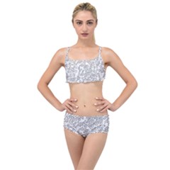 Neon Geometric Pattern Design 2 Layered Top Bikini Set by dflcprintsclothing
