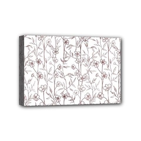 Pencil Flowers Mini Canvas 6  X 4  (stretched) by SychEva