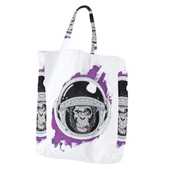 Purple Spacemonkey Giant Grocery Tote by goljakoff