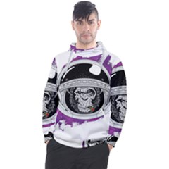 Purple Spacemonkey Men s Pullover Hoodie by goljakoff