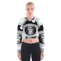 Spacemonkey Cropped Sweatshirt by goljakoff