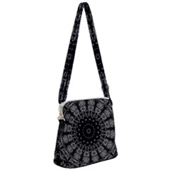 Gothic Mandala Zipper Messenger Bag by MRNStudios
