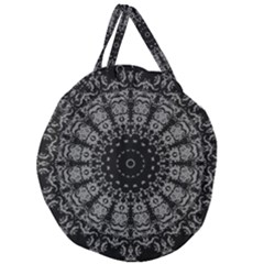 Gothic Mandala Giant Round Zipper Tote by MRNStudios
