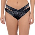Gothic Mandala Double Strap Halter Bikini Bottom View1