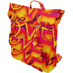  Graffiti Love Buckle Up Backpack by essentialimage365