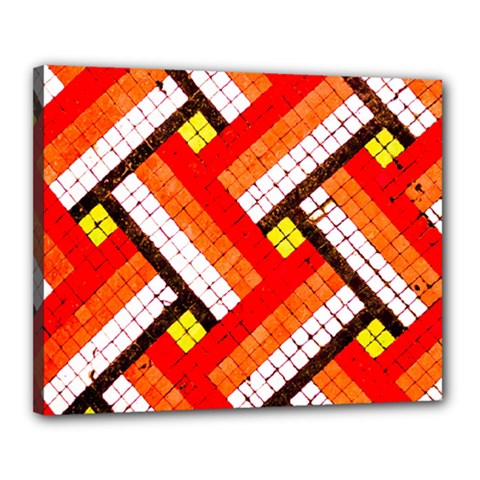 Pop Art Mosaic Canvas 20  X 16  (stretched) by essentialimage365