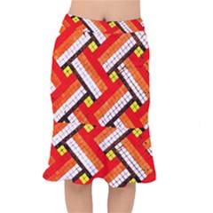Pop Art Mosaic Short Mermaid Skirt by essentialimage365