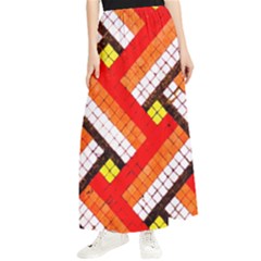 Pop Art Mosaic Maxi Chiffon Skirt by essentialimage365