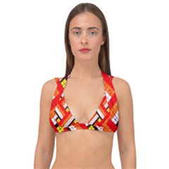 Pop Art Mosaic Double Strap Halter Bikini Top by essentialimage365