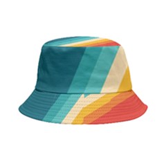 Classic Retro Stripes Inside Out Bucket Hat by AlphaOmega