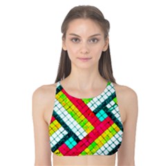 Pop Art Mosaic Tank Bikini Top by essentialimage365
