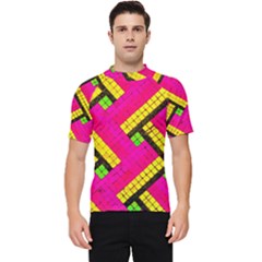 Pop Art Mosaic Men s Short Sleeve Rash Guard by essentialimage365
