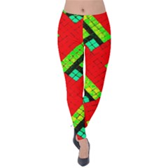 Pop Art Mosaic Velvet Leggings by essentialimage365