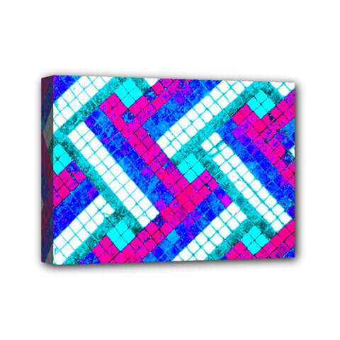 Pop Art Mosaic Mini Canvas 7  X 5  (stretched) by essentialimage365