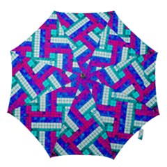 Pop Art Mosaic Hook Handle Umbrellas (medium) by essentialimage365