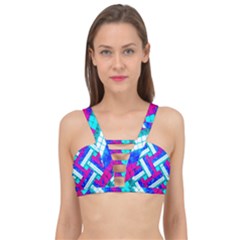 Pop Art Mosaic Cage Up Bikini Top by essentialimage365