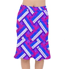 Pop Art Mosaic Short Mermaid Skirt by essentialimage365