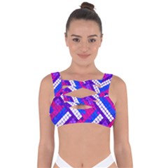 Pop Art Mosaic Bandaged Up Bikini Top by essentialimage365