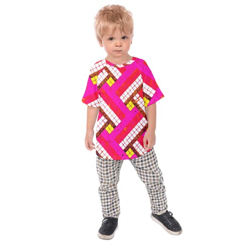 Pop Art Mosaic Kids  Raglan Tee by essentialimage365