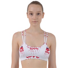 All You Need Is Love Line Them Up Sports Bra by DinzDas