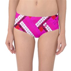 Pop Art Mosaic Mid-waist Bikini Bottoms by essentialimage365