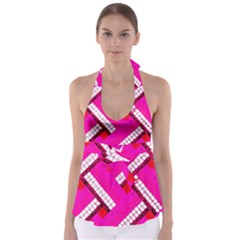 Pop Art Mosaic Babydoll Tankini Top by essentialimage365