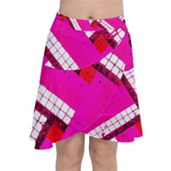Pop Art Mosaic Chiffon Wrap Front Skirt by essentialimage365