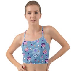 Japanese Ramen Sushi Noodles Rice Bowl Food Pattern 2 Mini Tank Bikini Top by DinzDas