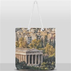 Athens Aerial View Landscape Photo Full Print Rope Handle Tote (large) by dflcprintsclothing
