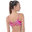 Pop Art Neon Wall Knot Up Bikini Top View2