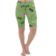 Sunglasses Funny Cropped Leggings  by SychEva