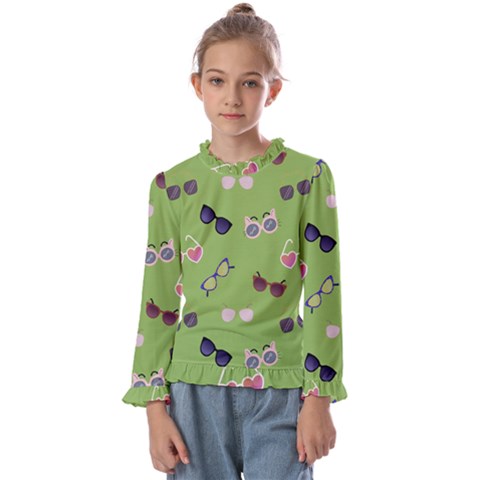 Sunglasses Funny Kids  Frill Detail Tee by SychEva