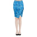 Folk flowers art pattern Floral  surface design  Seamless pattern Midi Wrap Pencil Skirt View1