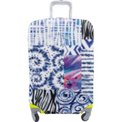 Blue Pastel Print Luggage Cover (large) by designsbymallika